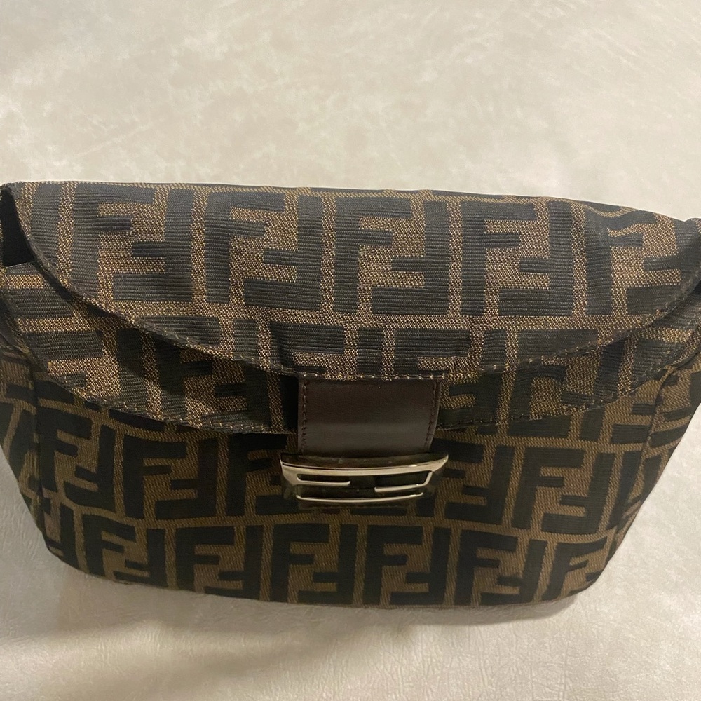 🖤🤎Fendi Zucca Mama Baguette Double flat 🤎🖤 - Picture 5 of 14